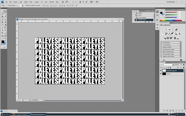 Creation of Simple Typography 2: Step 1